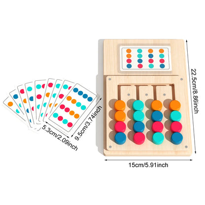 Montessori Wooden Color & Shape Matching Board