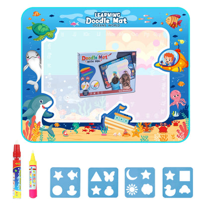Magic Water Drawing Mat with Reusable Pens