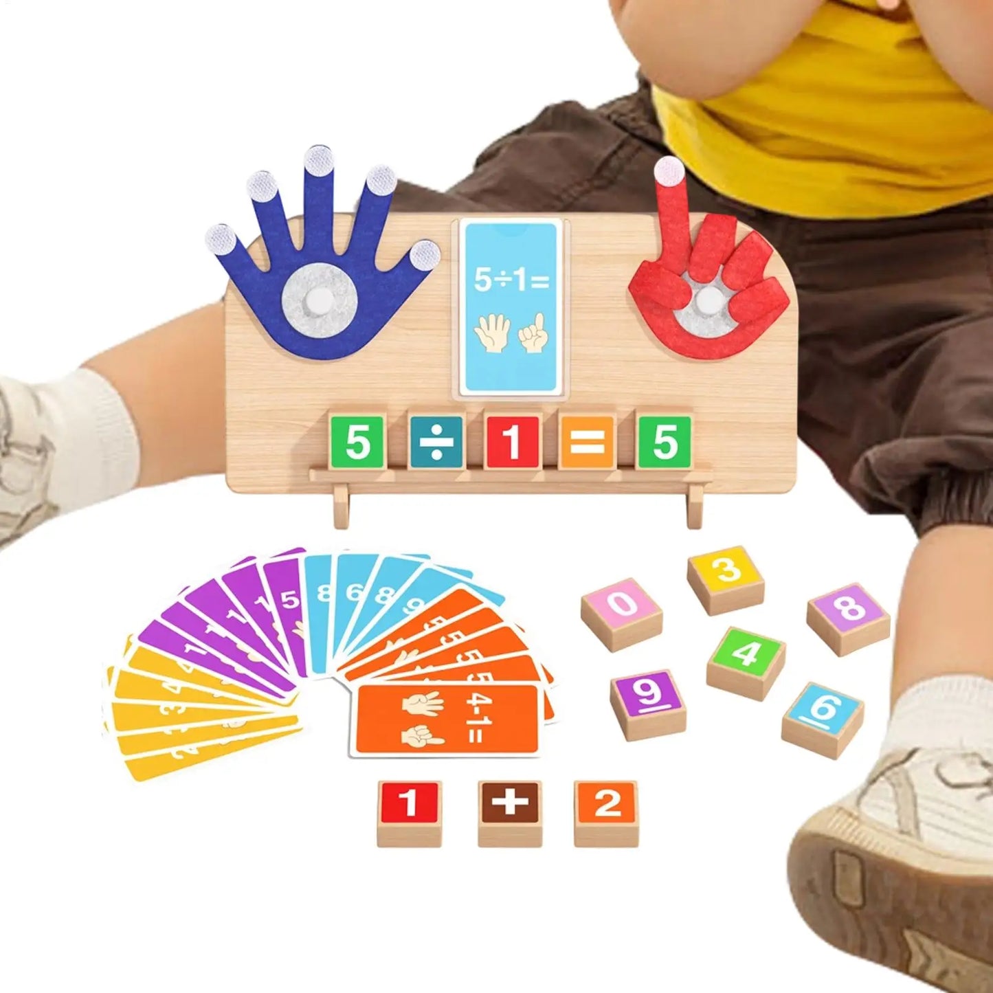 Wooden Arithmetic Learning Board – Math Toy for Kids 3+