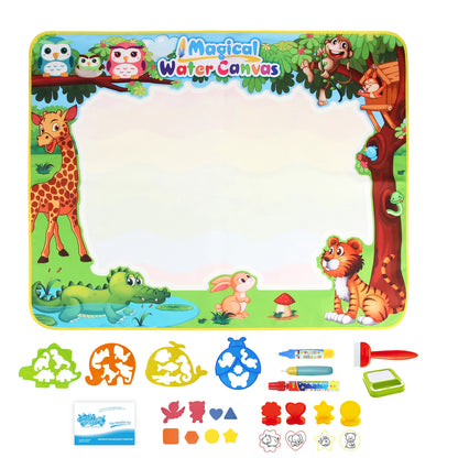 Magic Water Drawing Mat (100×80 cm) – Reusable Montessori Doodle Toy
