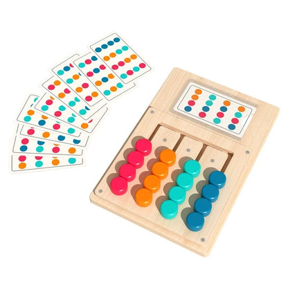 Montessori Wooden Color & Shape Matching Board