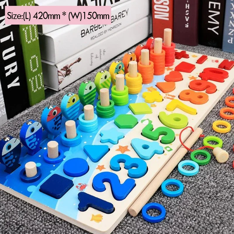 Montessori Wooden Math & Number Matching Toy for Kids