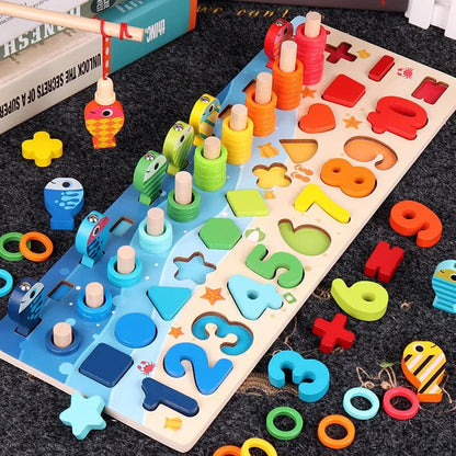 Montessori Wooden Math & Number Matching Toy for Kids