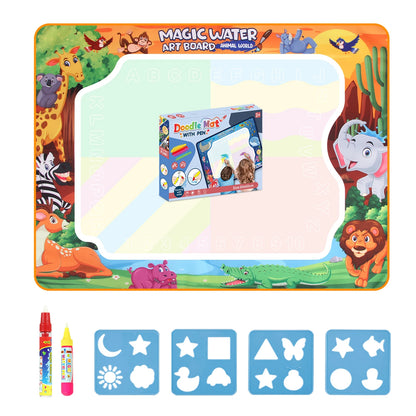 Magic Water Drawing Mat with Reusable Pens